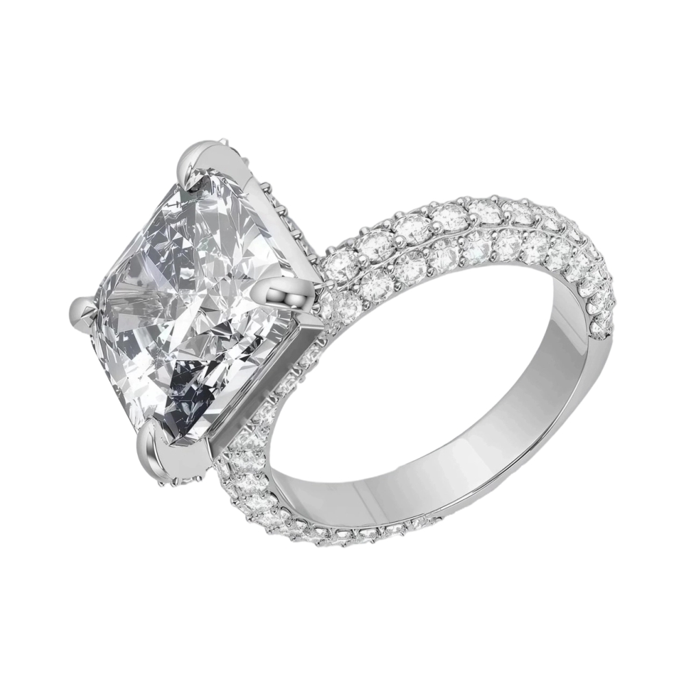 Ювелирное изделие - Кольцо из серебра с горным хрусталём в магазине Best-Gold 112241