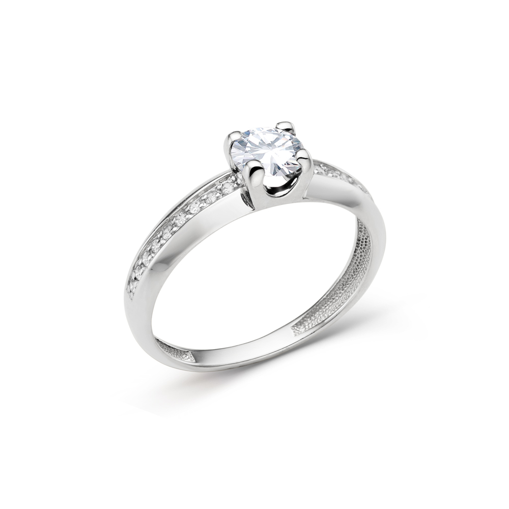 Кольцо из белого золота с фианитами Ювелирное изделие - Кольцо из белого золота с фианитами в магазине Best-Gold 116962