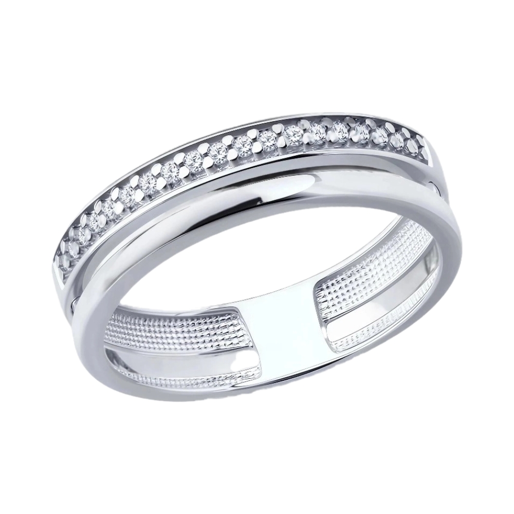 Кольцо из серебра с фианитами Ювелирное изделие - Кольцо из серебра с фианитами в магазине Best-Gold 152764