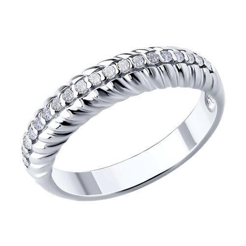 Кольцо из серебра с фианитами Ювелирное изделие - Кольцо из серебра с фианитами в магазине Best-Gold 151878