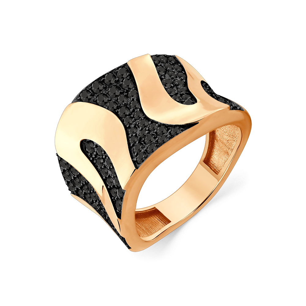 Ювелирное изделие - Кольцо из красного золота с фианитами в магазине Best-Gold 157053