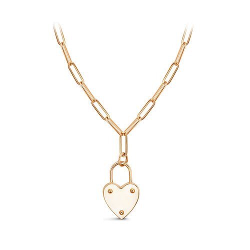 Ювелирное изделие - Колье из красного золота с фианитом в магазине Best-Gold 095371