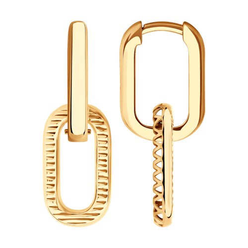 Серьги из красного золота Ювелирное изделие - Серьги из красного золота в магазине Best-Gold 152310