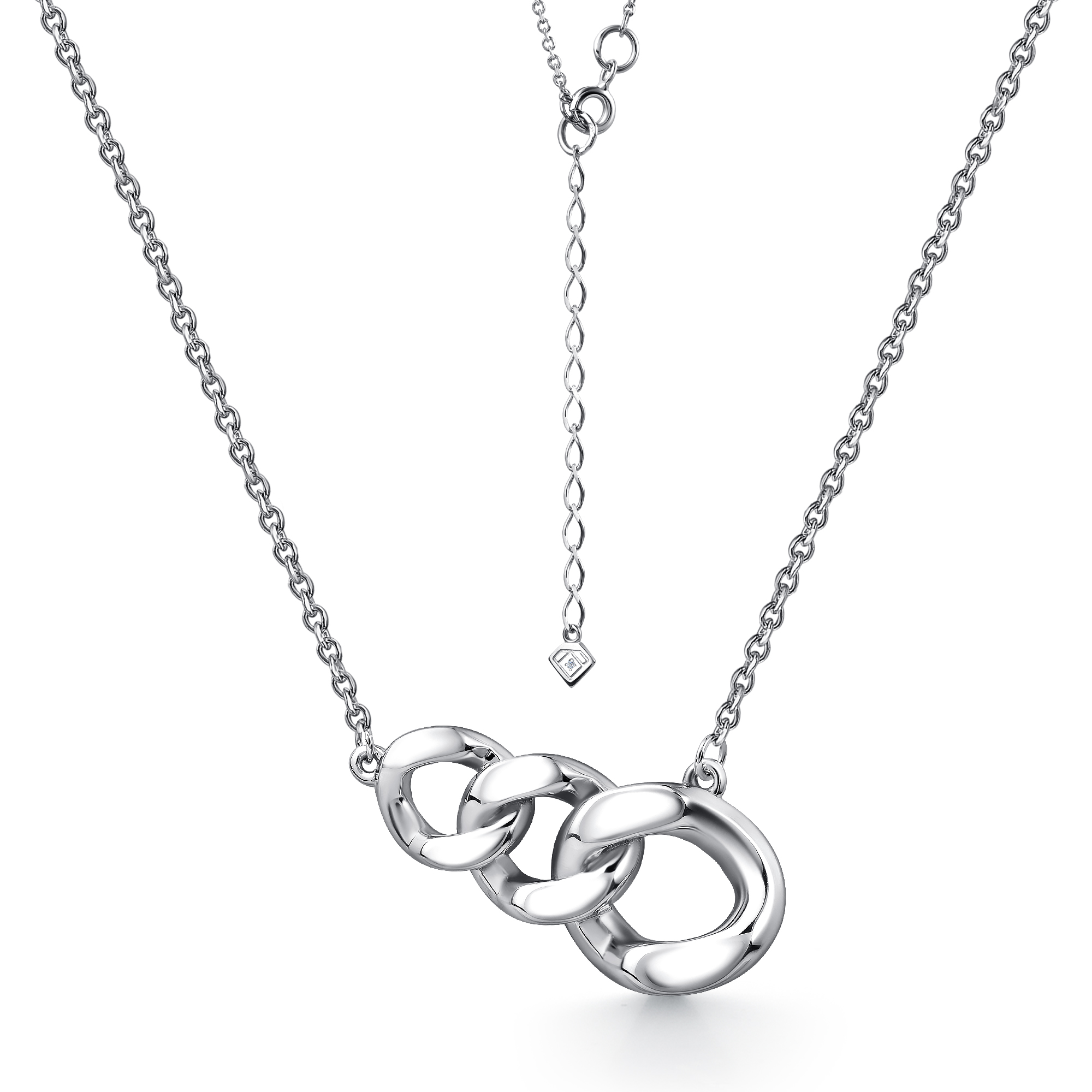 Колье из серебра с фианитами Ювелирное изделие - Колье из серебра с фианитами в магазине Best-Gold 147320