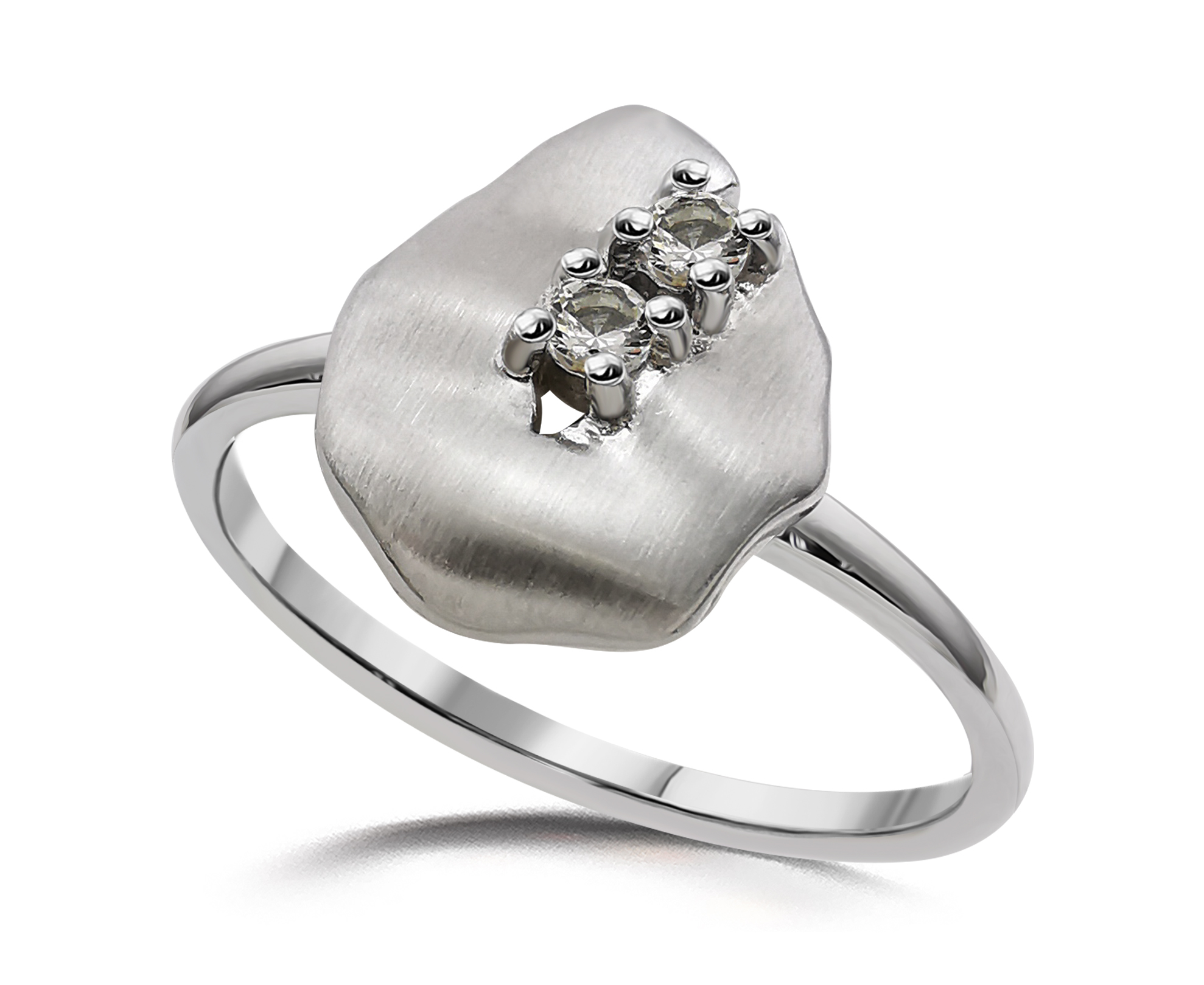 Кольцо из серебра с топазом белым Ювелирное изделие - Кольцо из серебра с топазом белым в магазине Best-Gold 149854