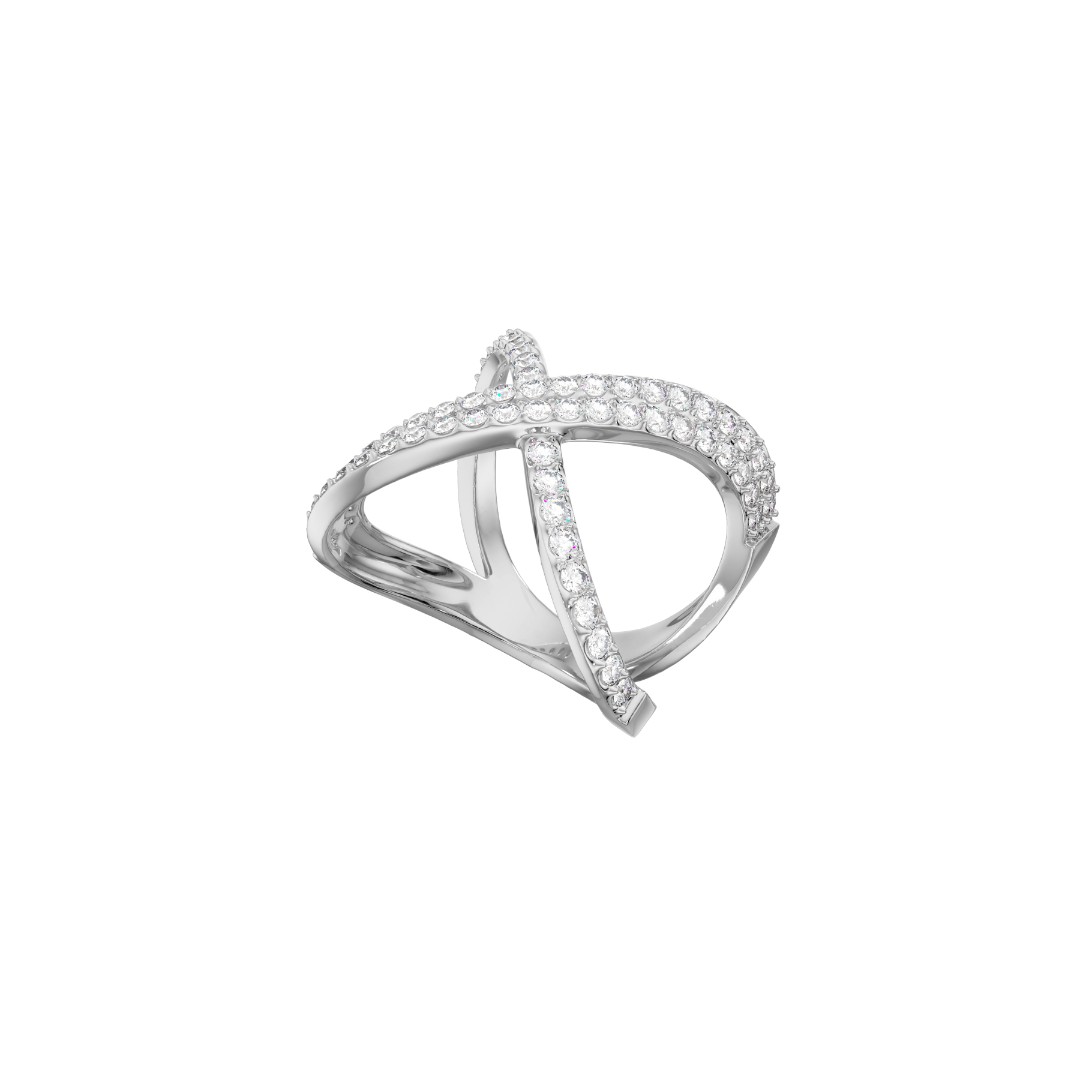 Кольцо из серебра с фианитами Ювелирное изделие - Кольцо из серебра с фианитами в магазине Best-Gold 063580