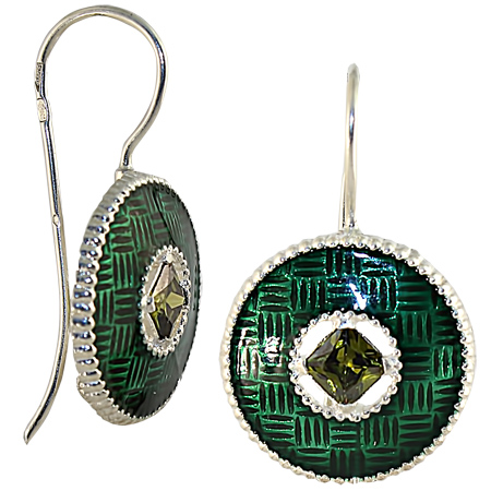 Серьги из серебра с фианитами Ювелирное изделие - Серьги из серебра с фианитами в магазине Best-Gold 128618