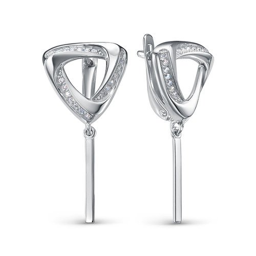 Серьги из серебра с фианитами Ювелирное изделие - Серьги из серебра с фианитами в магазине Best-Gold 141116