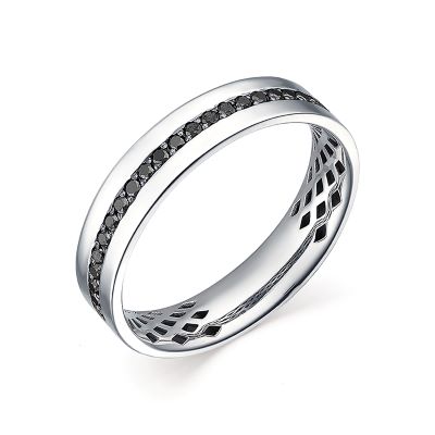 Обручальное кольцо из белого золота с бриллиантами Ювелирное изделие - Обручальное кольцо из белого золота с бриллиантами в магазине Best-Gold 035342