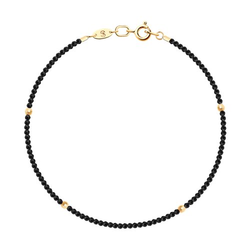 Браслет из красного золота со шпинелью Ювелирное изделие - Браслет из красного золота со шпинелью в магазине Best-Gold 108626