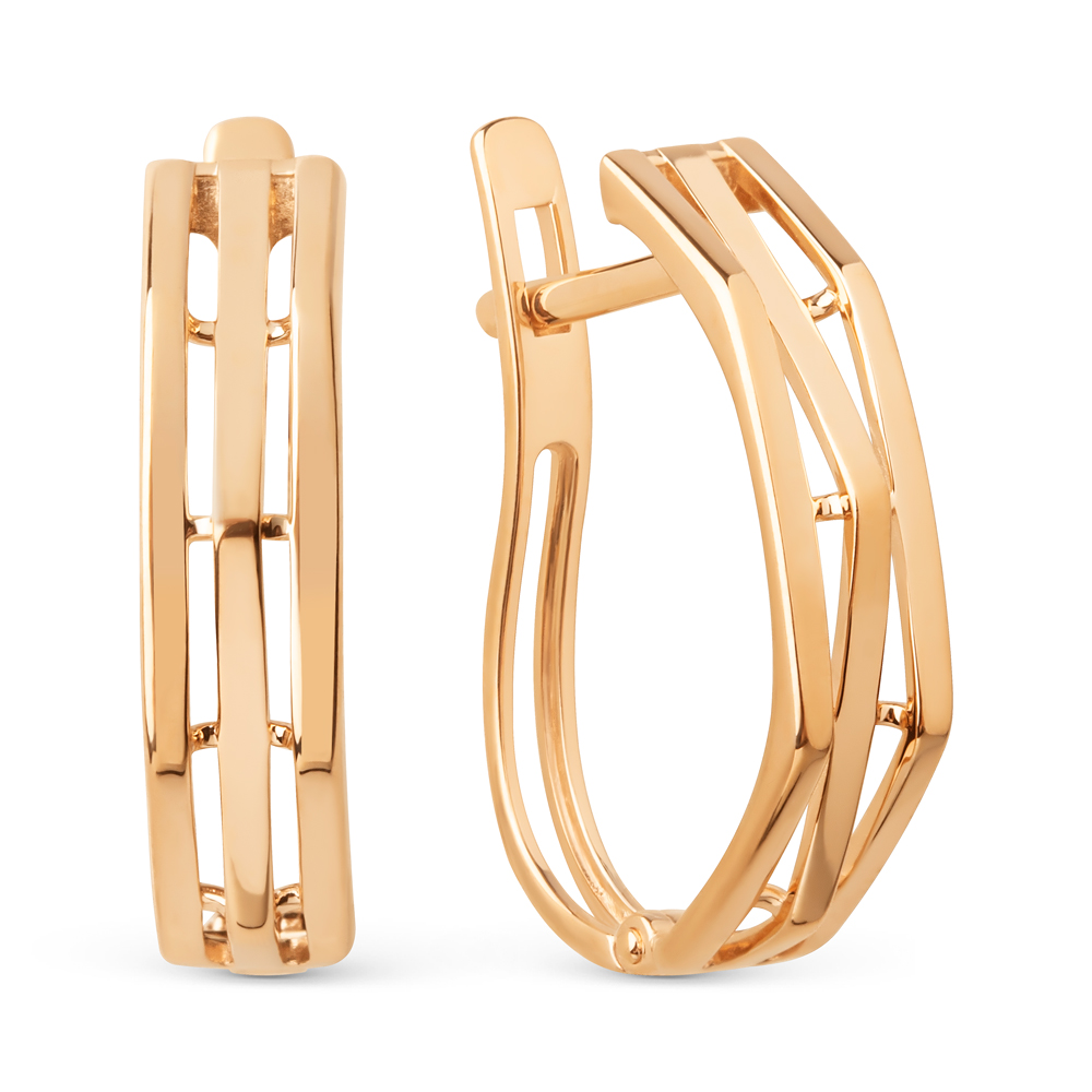 Серьги из красного золота Ювелирное изделие - Серьги из красного золота в магазине Best-Gold 145397