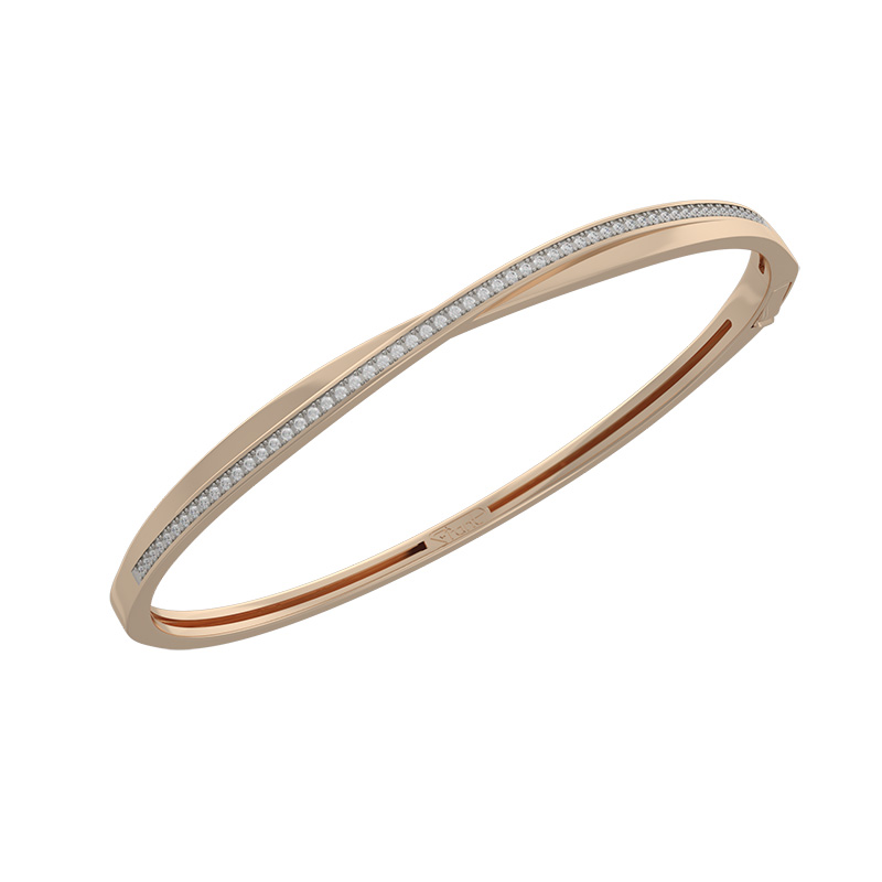 Браслет из красного золота с бриллиантами Ювелирное изделие - Браслет из красного золота с бриллиантами в магазине Best-Gold 146756