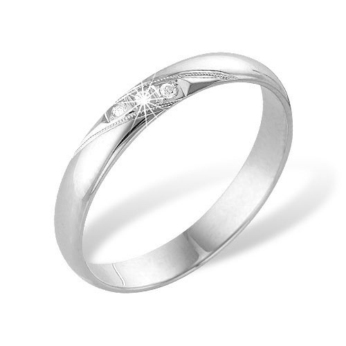 Кольцо из серебра с бриллиантами Ювелирное изделие - Кольцо из серебра с бриллиантами в магазине Best-Gold 153512