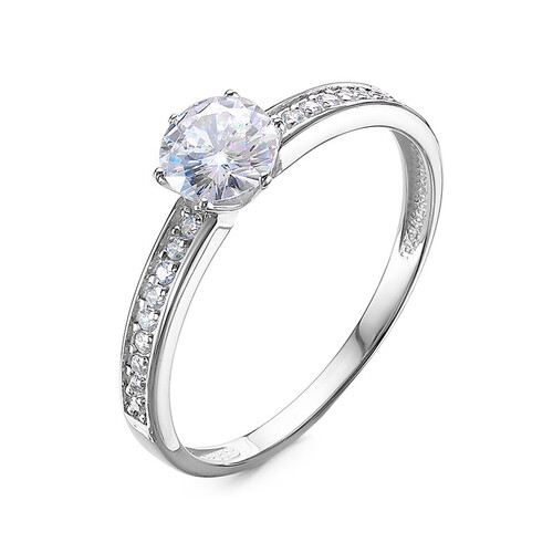 Кольцо из белого золота с фианитами Ювелирное изделие - Кольцо из белого золота с фианитами в магазине Best-Gold 071080