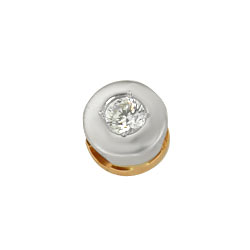 Подвеска из красного золота с фианитом Ювелирное изделие - Подвеска из красного золота с фианитом в магазине Best-Gold 129611