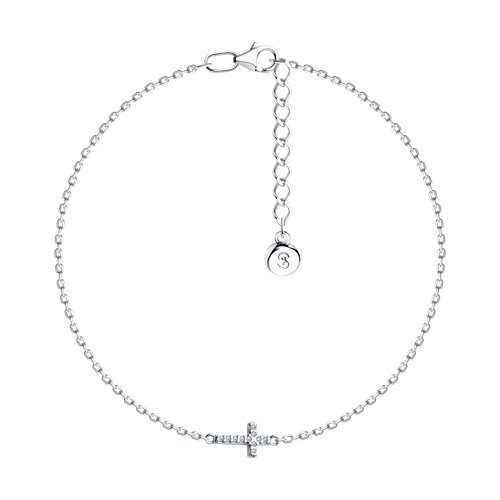 Браслет из серебра с фианитами Ювелирное изделие - Браслет из серебра с фианитами в магазине Best-Gold 131691