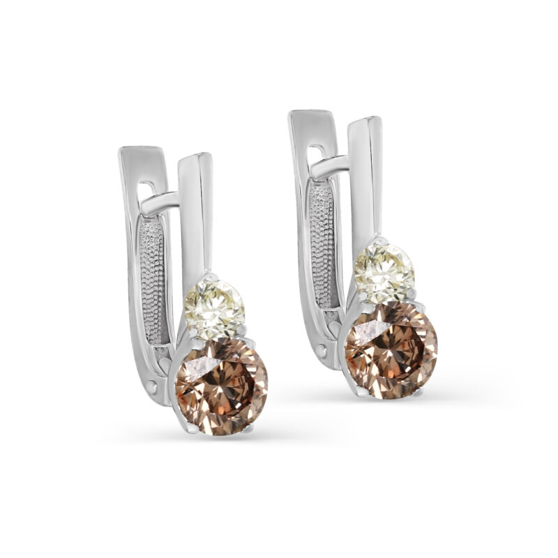 Серьги из белого золота с бриллиантами Ювелирное изделие - Серьги из белого золота с бриллиантами в магазине Best-Gold 141771