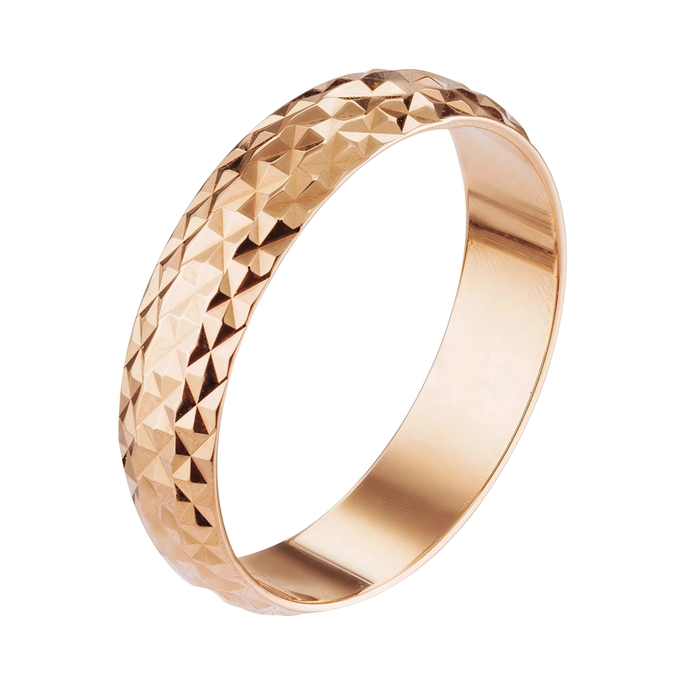 Ювелирное изделие - Обручальное кольцо из красного золота в магазине Best-Gold 039501