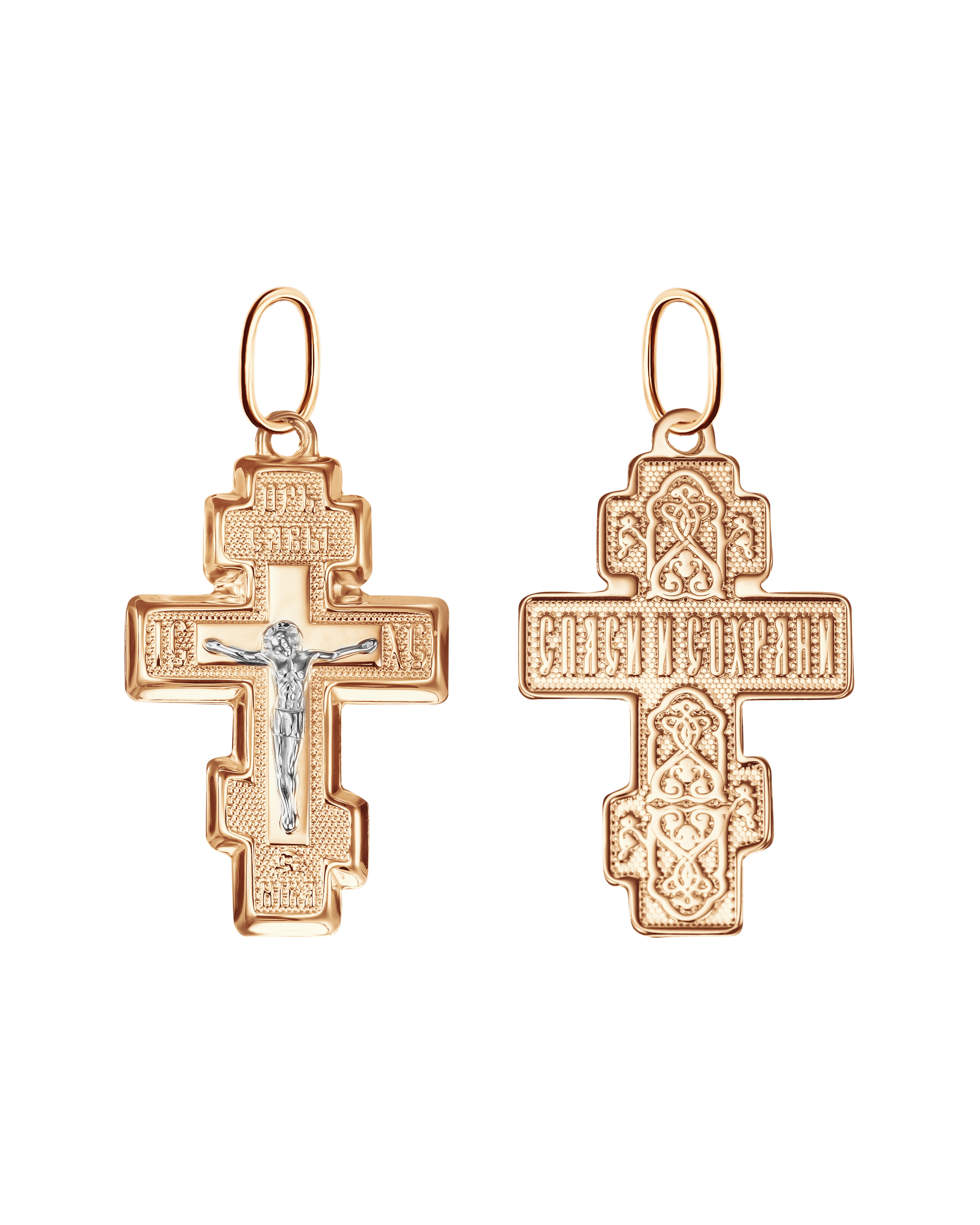 Крест из красного золота Ювелирное изделие - Крест из красного золота в магазине Best-Gold 049988