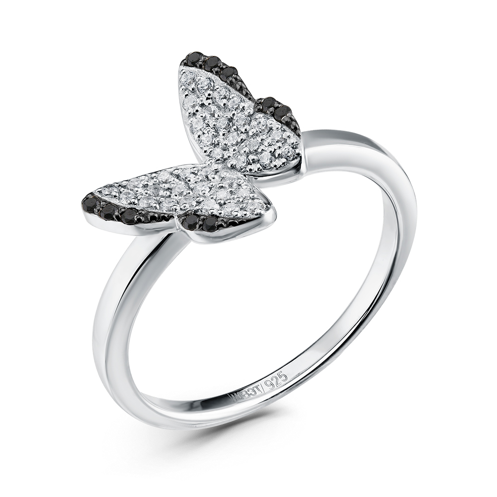 Ювелирное изделие - Кольцо из серебра с фианитами в магазине Best-Gold 107240