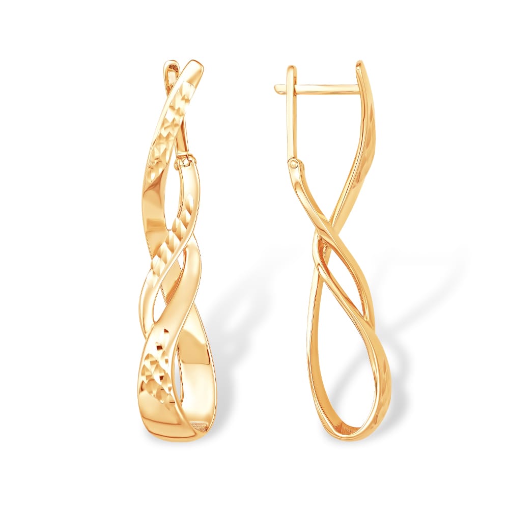 Серьги из красного золота