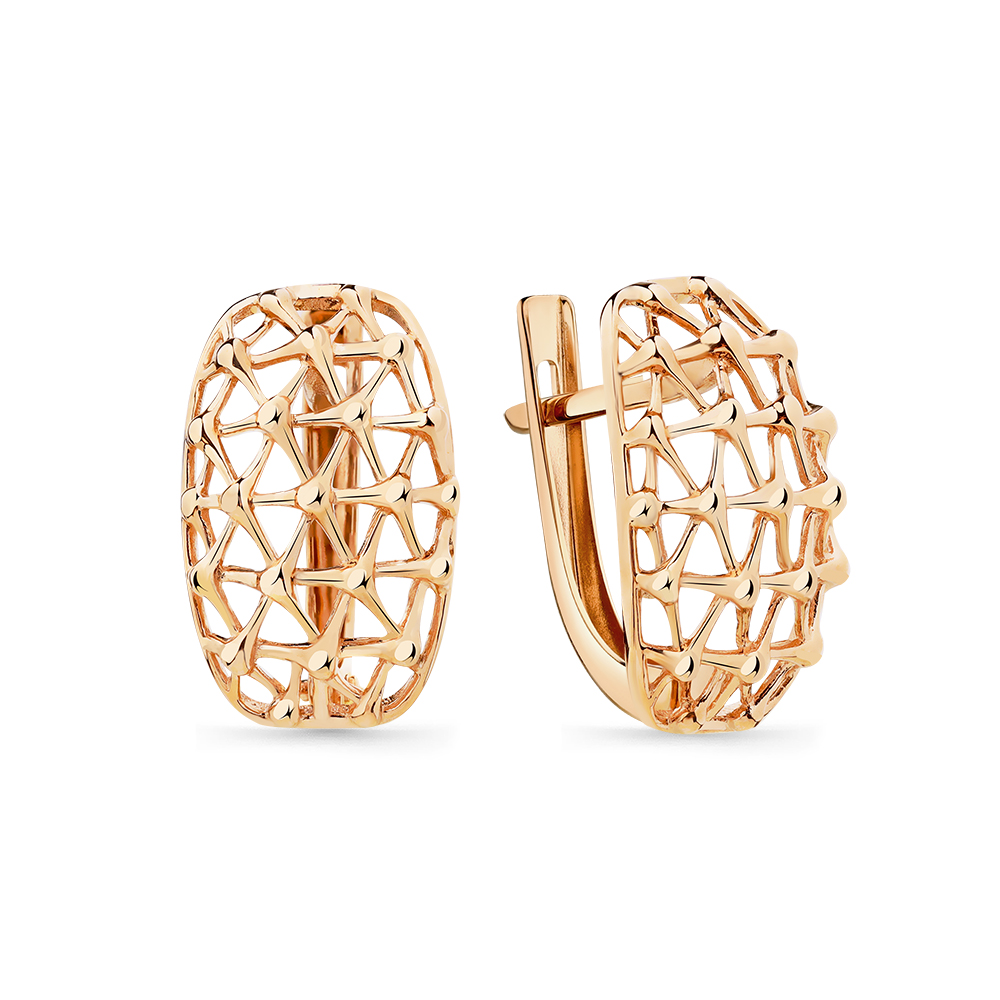 Серьги из красного золота Ювелирное изделие - Серьги из красного золота в магазине Best-Gold 149483