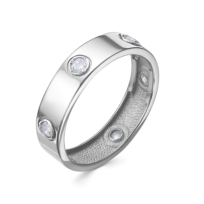 Кольцо из белого золота с фианитами Ювелирное изделие - Кольцо из белого золота с фианитами в магазине Best-Gold 071085