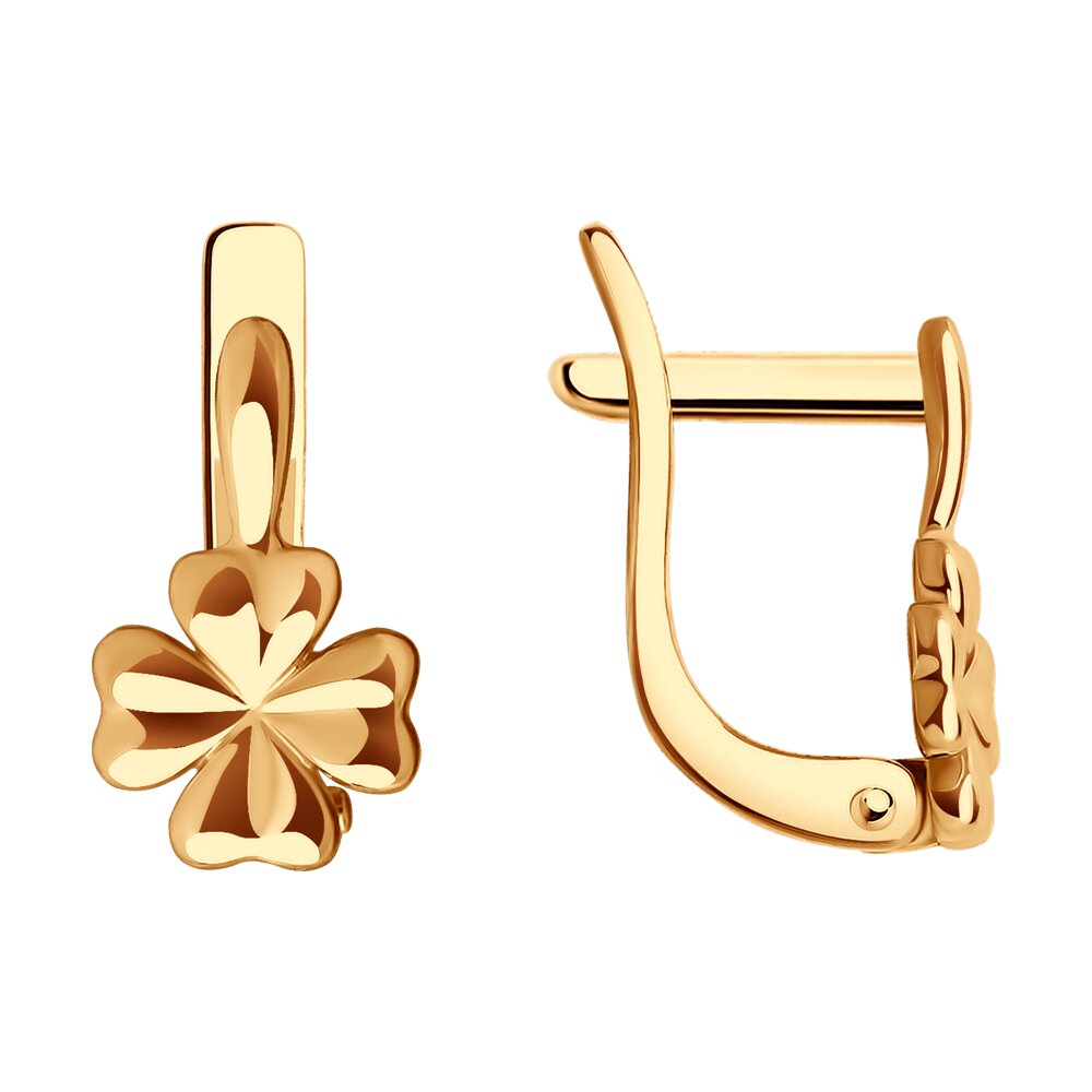 Серьги из красного золота Ювелирное изделие - Серьги из красного золота в магазине Best-Gold 123955