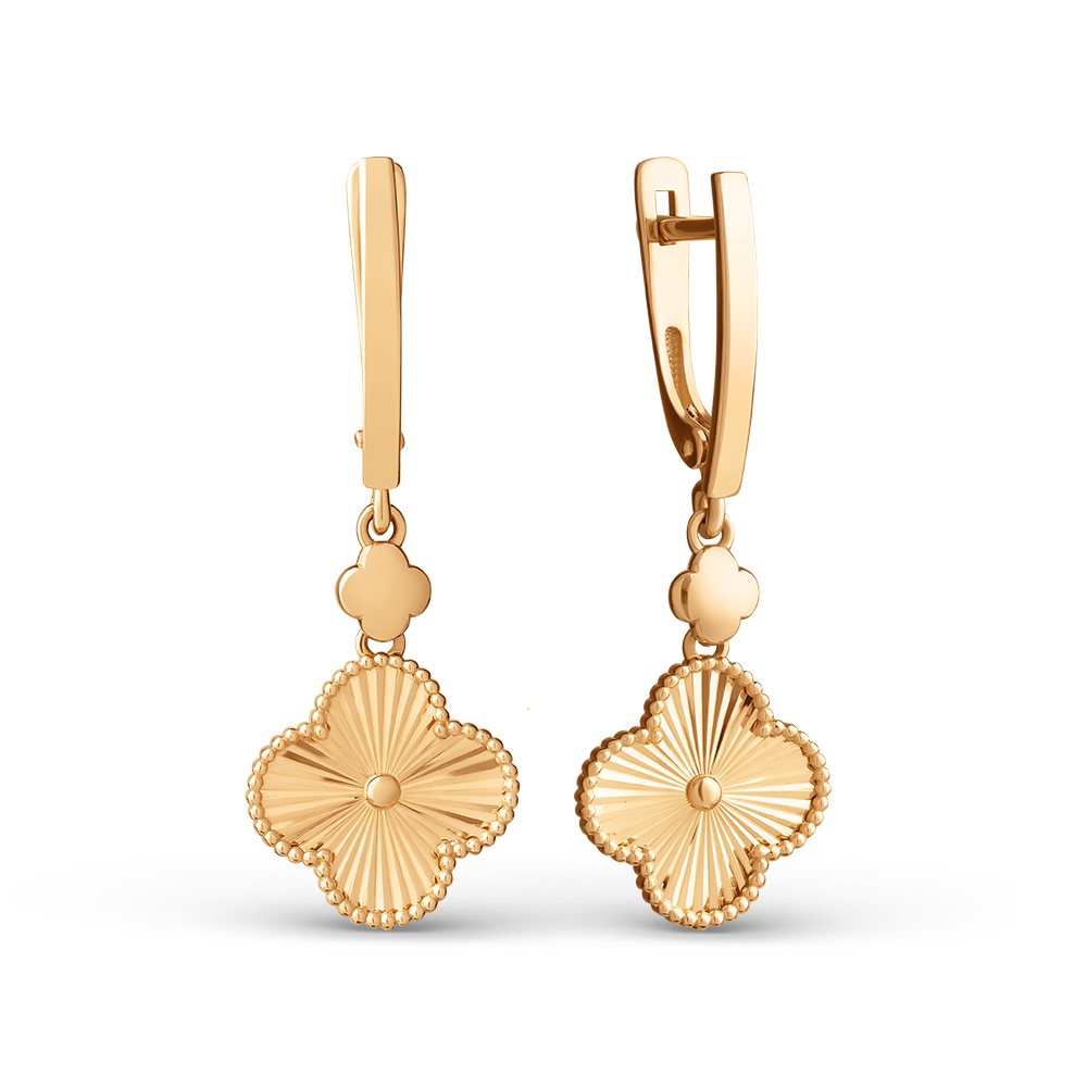 Ювелирное изделие - Серьги из красного золота в магазине Best-Gold 155382