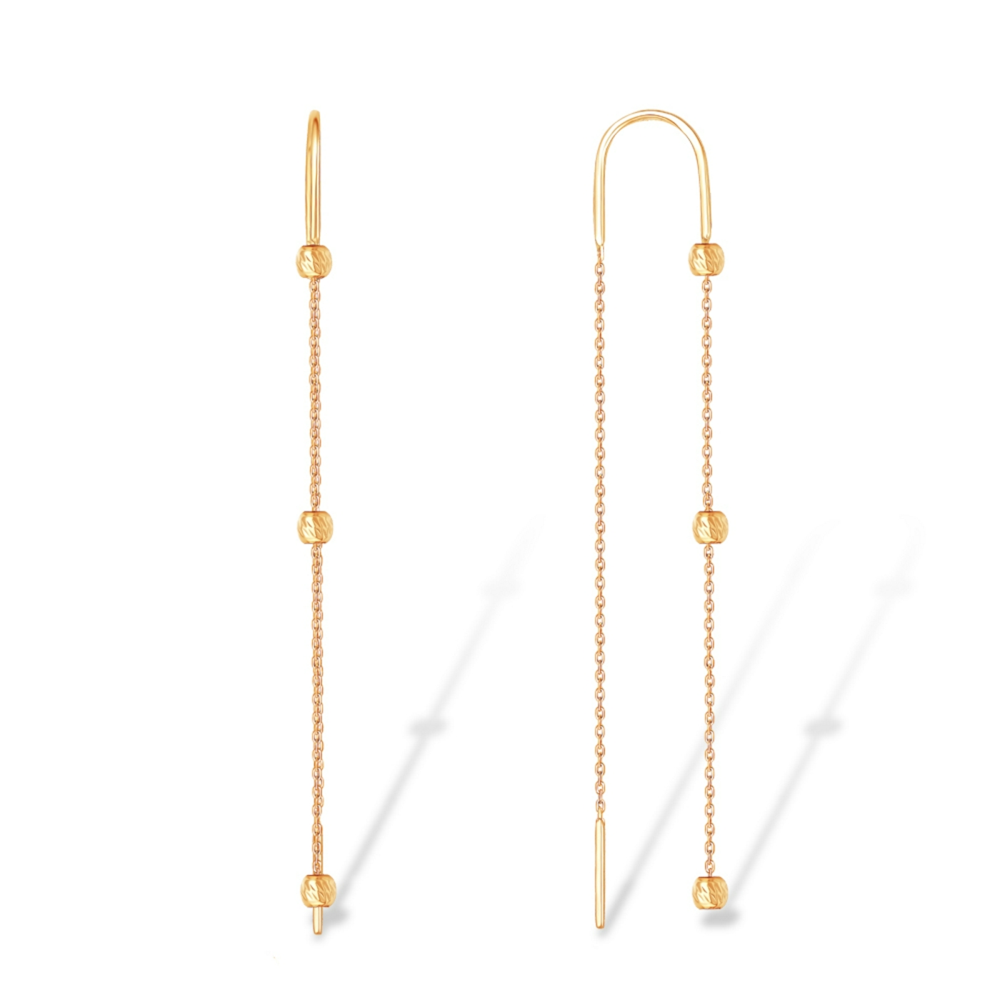 Ювелирное изделие - Серьги из красного золота в магазине Best-Gold 151510