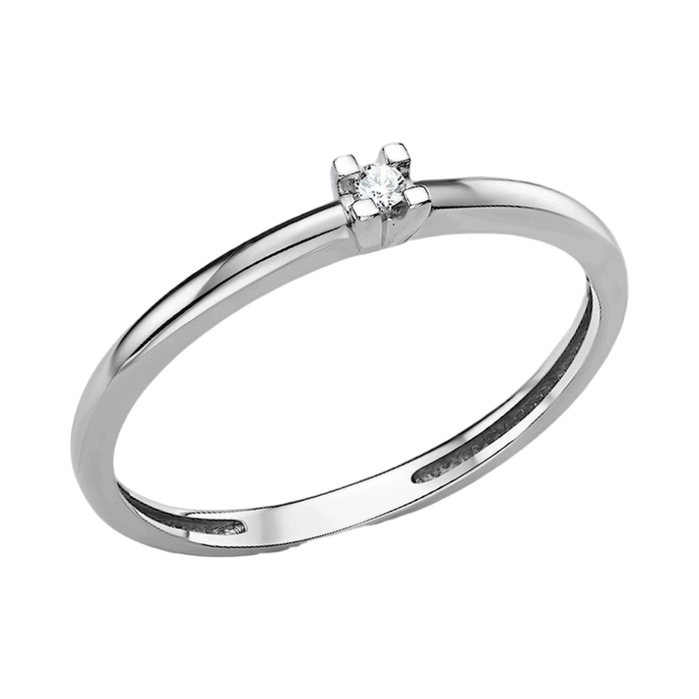 Кольцо помолвочное из белого золота с бриллиантами Ювелирное изделие - Кольцо помолвочное из белого золота с бриллиантами в магазине Best-Gold 144636