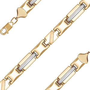 Браслет мужской из красного золота Ювелирное изделие - Браслет мужской из красного золота в магазине Best-Gold 076156