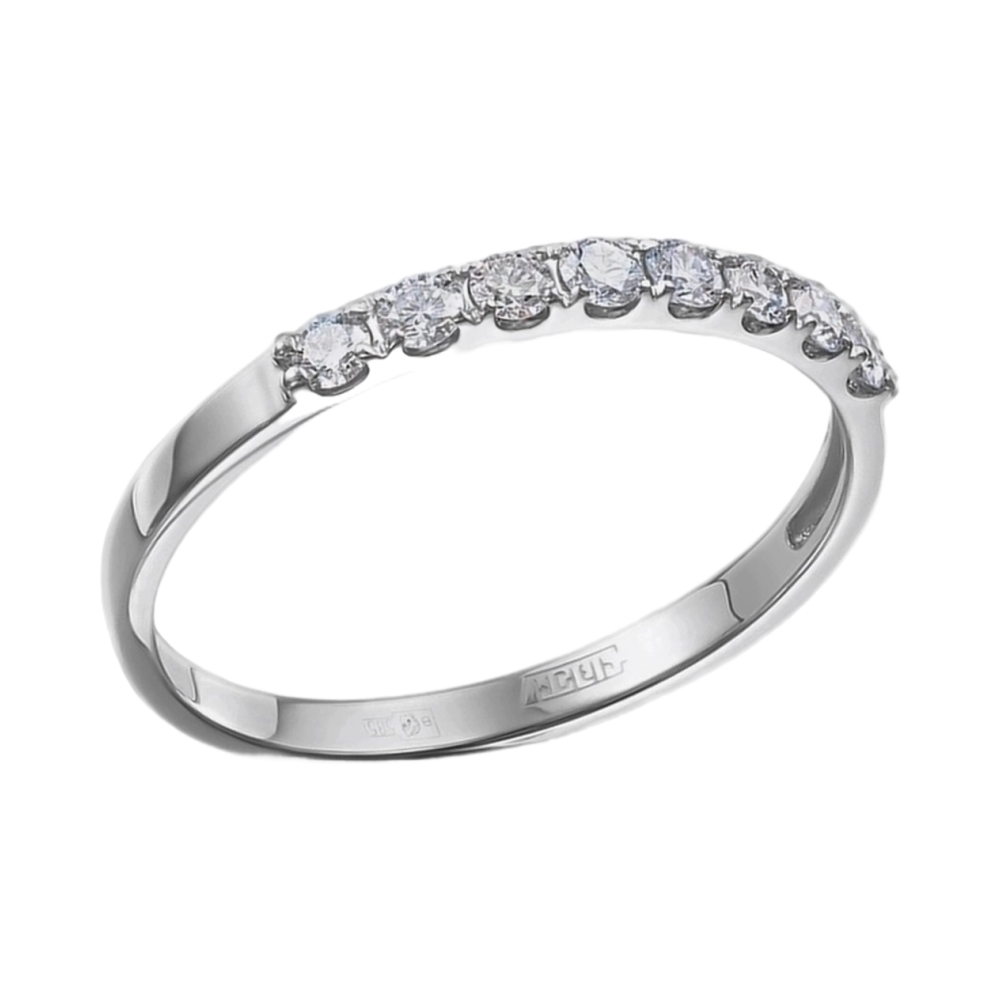 Ювелирное изделие - Кольцо из белого золота с бриллиантами в магазине Best-Gold 153710