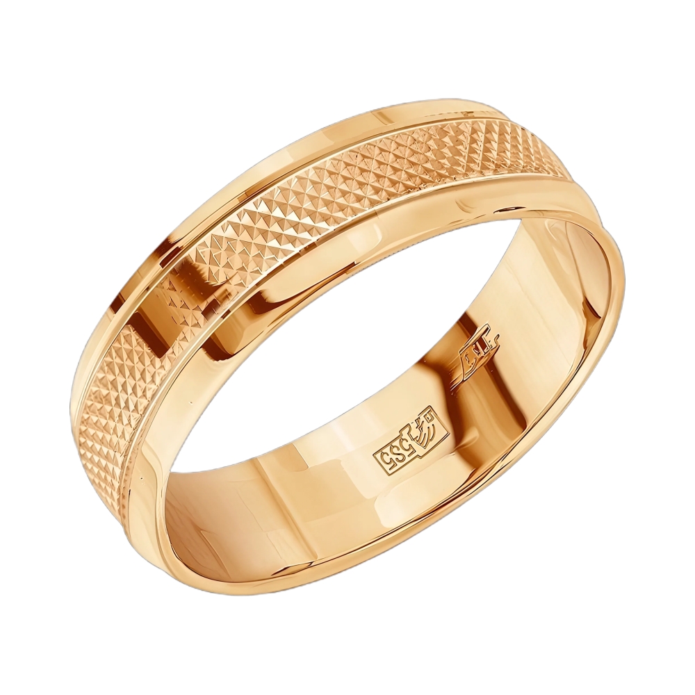 Ювелирное изделие - Обручальное кольцо из красного золота в магазине Best-Gold 080465