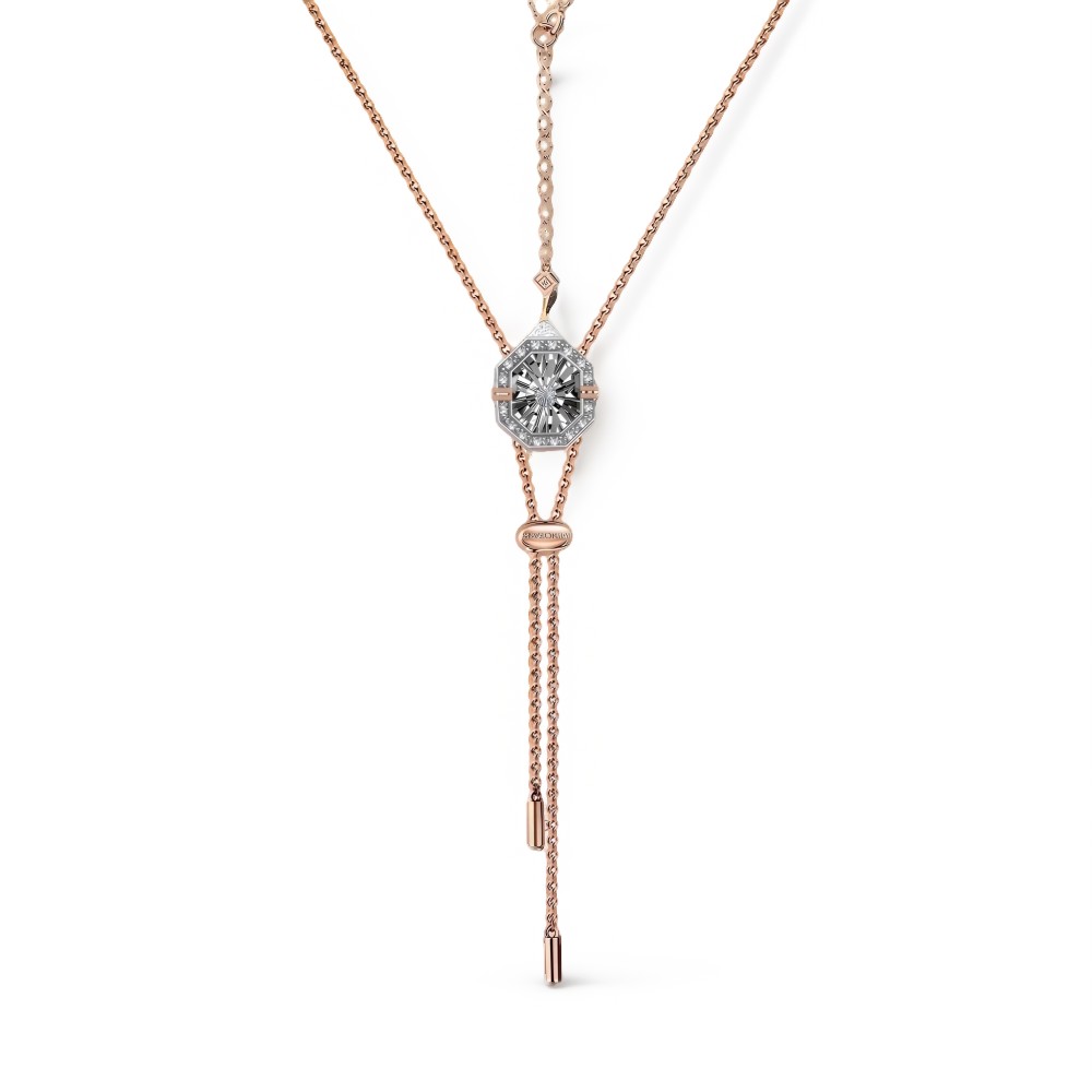 Колье из красного золота с бриллиантами Ювелирное изделие - Колье из красного золота с бриллиантами в магазине Best-Gold 156100