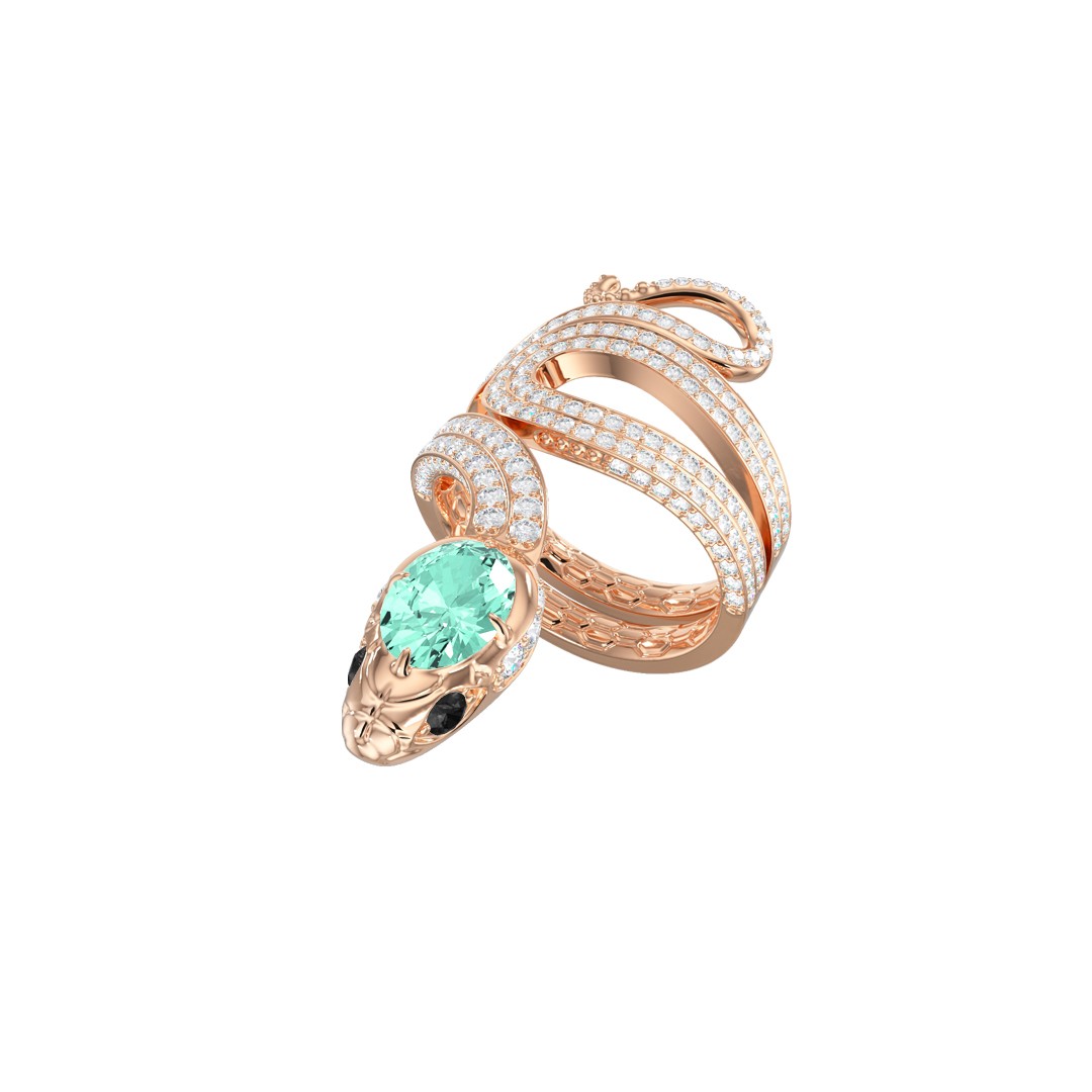 Кольцо из красного золота с фианитами Ювелирное изделие - Кольцо из красного золота с фианитами в магазине Best-Gold 050167