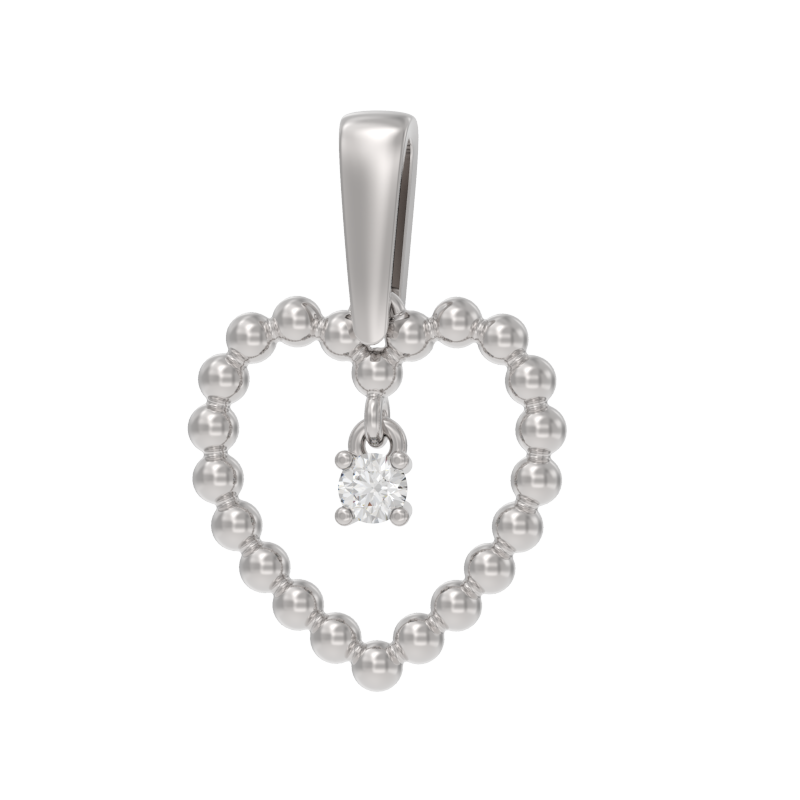 Ювелирное изделие - Подвеска из серебра с фианитом в магазине Best-Gold 121672