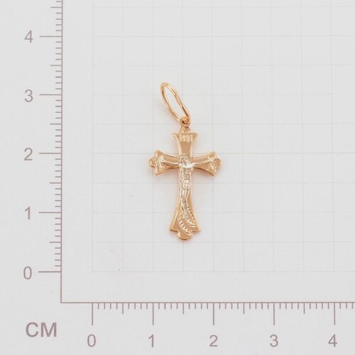Ювелирное изделие - Крест из красного золота в магазине Best-Gold 094774