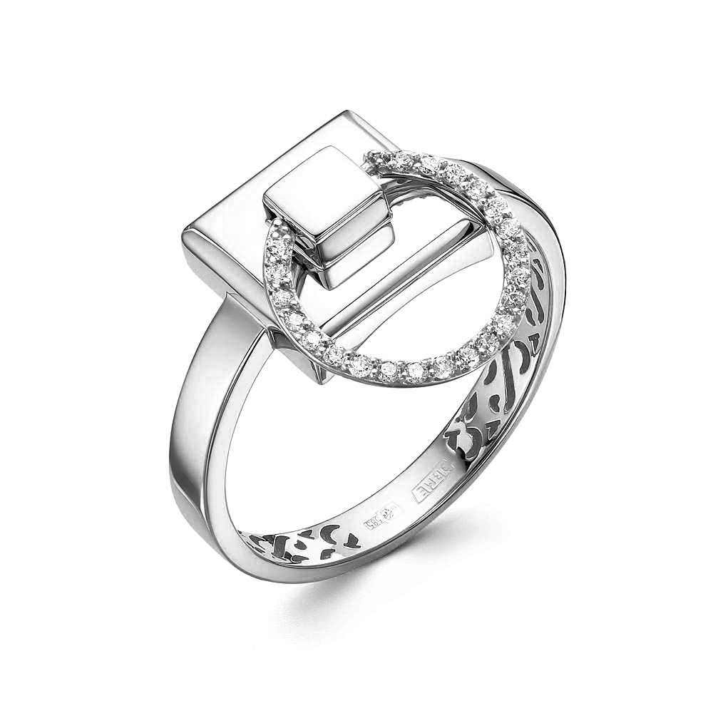 Кольцо из белого золота с бриллиантами Ювелирное изделие - Кольцо из белого золота с бриллиантами в магазине Best-Gold 142052