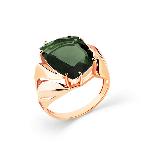Ювелирное изделие - Кольцо из красного золота с турмалином в магазине Best-Gold 041775