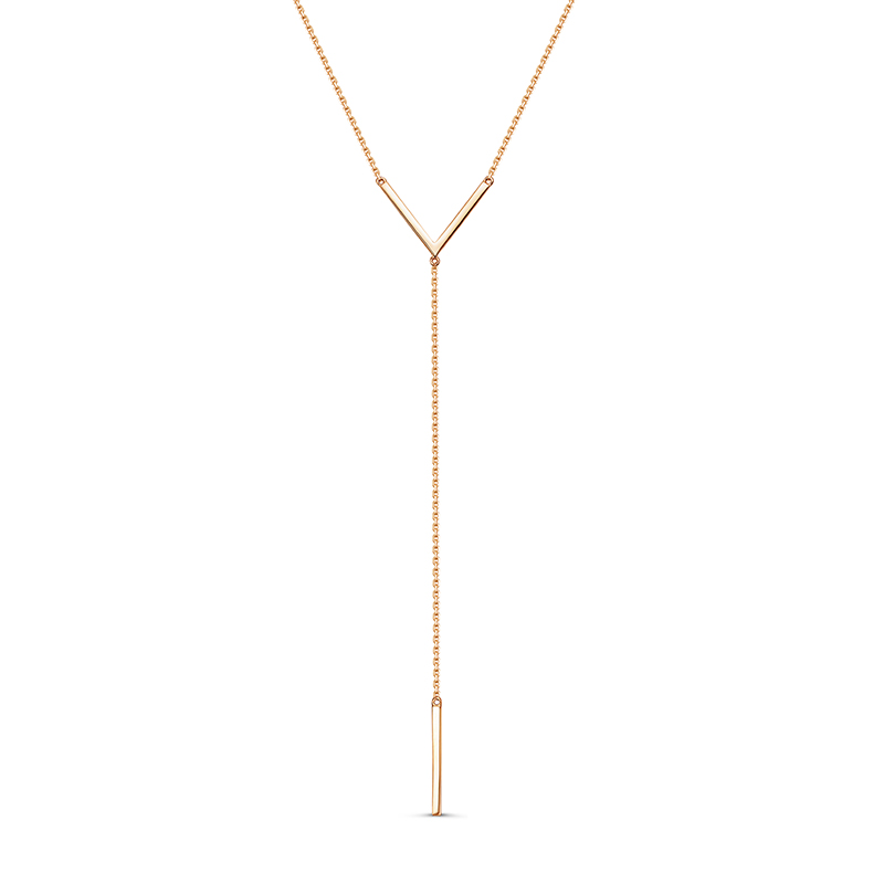 Ювелирное изделие - Колье из красного золота с фианитами в магазине Best-Gold 078180