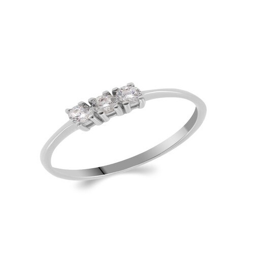 Кольцо из серебра с фианитами Ювелирное изделие - Кольцо из серебра с фианитами в магазине Best-Gold 023866