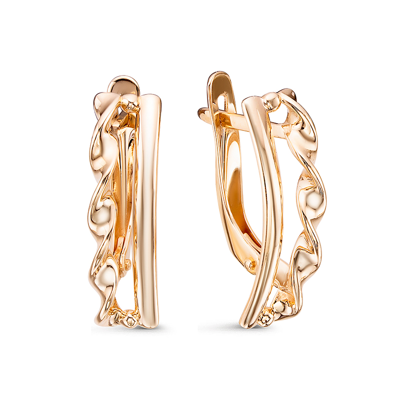 Серьги из красного золота Ювелирное изделие - Серьги из красного золота в магазине Best-Gold 124958