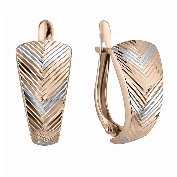 Серьги из красного золота Ювелирное изделие - Серьги из красного золота в магазине Best-Gold 151333