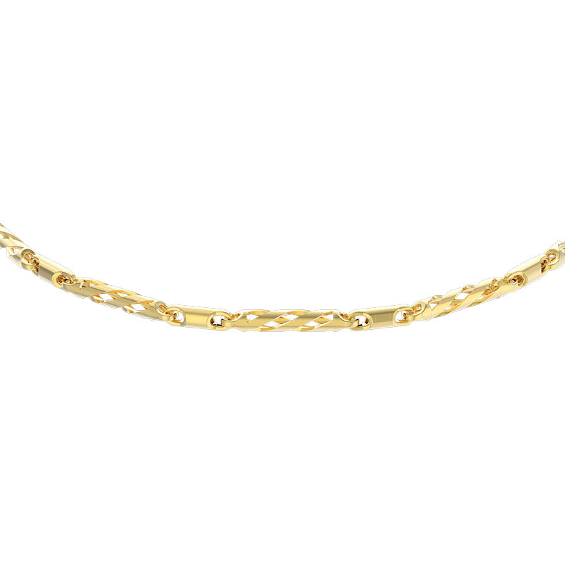 Ювелирное изделие - Цепь из желтого золота фантазийное плетение в магазине Best-Gold 103458