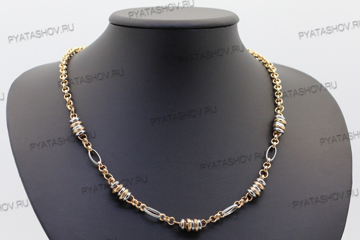 Ювелирное изделие - Колье из комбинированного золота в магазине Best-Gold 082708
