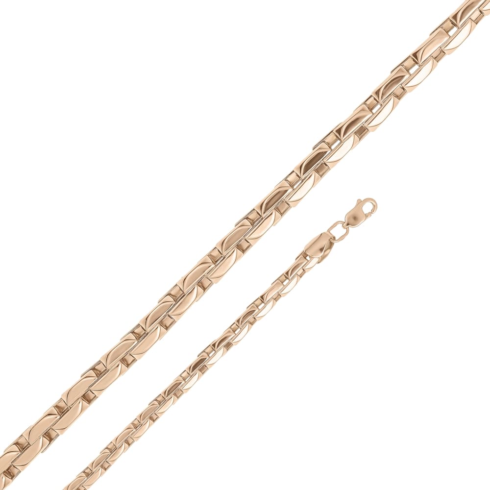 Браслет из красного золота, Якорное плетение Ювелирное изделие - Браслет из красного золота, Якорное плетение в магазине Best-Gold 033607