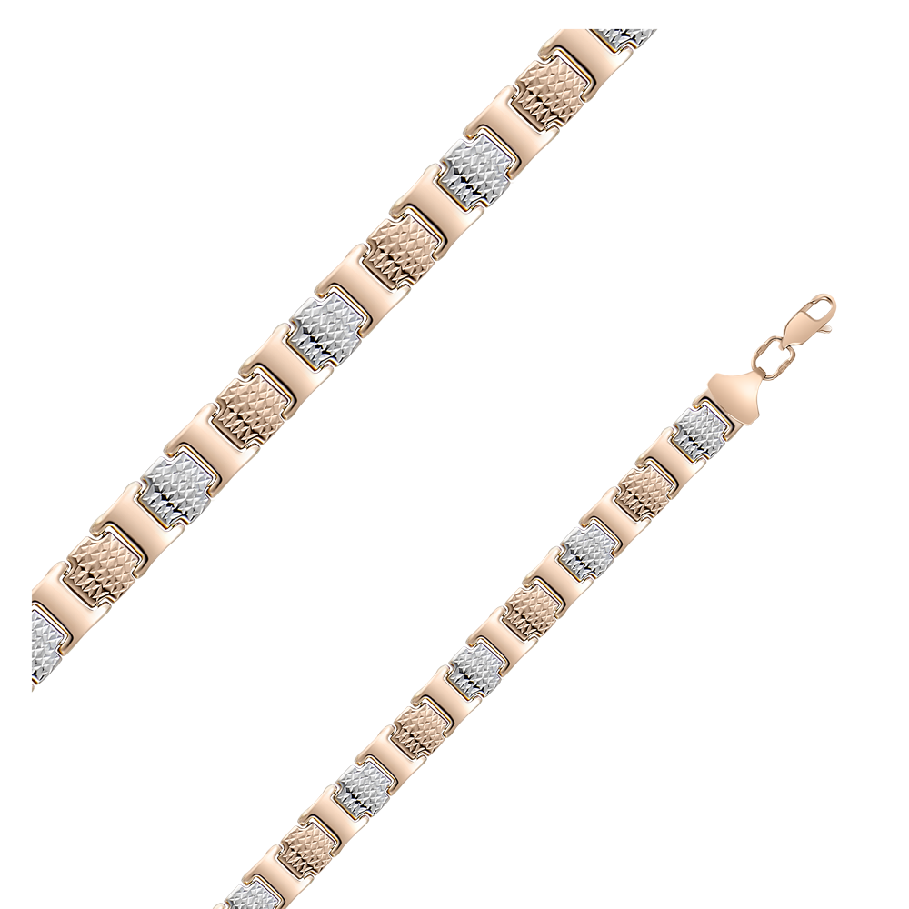 Браслет из комбинированного золота Ювелирное изделие - Браслет из комбинированного золота в магазине Best-Gold 105996