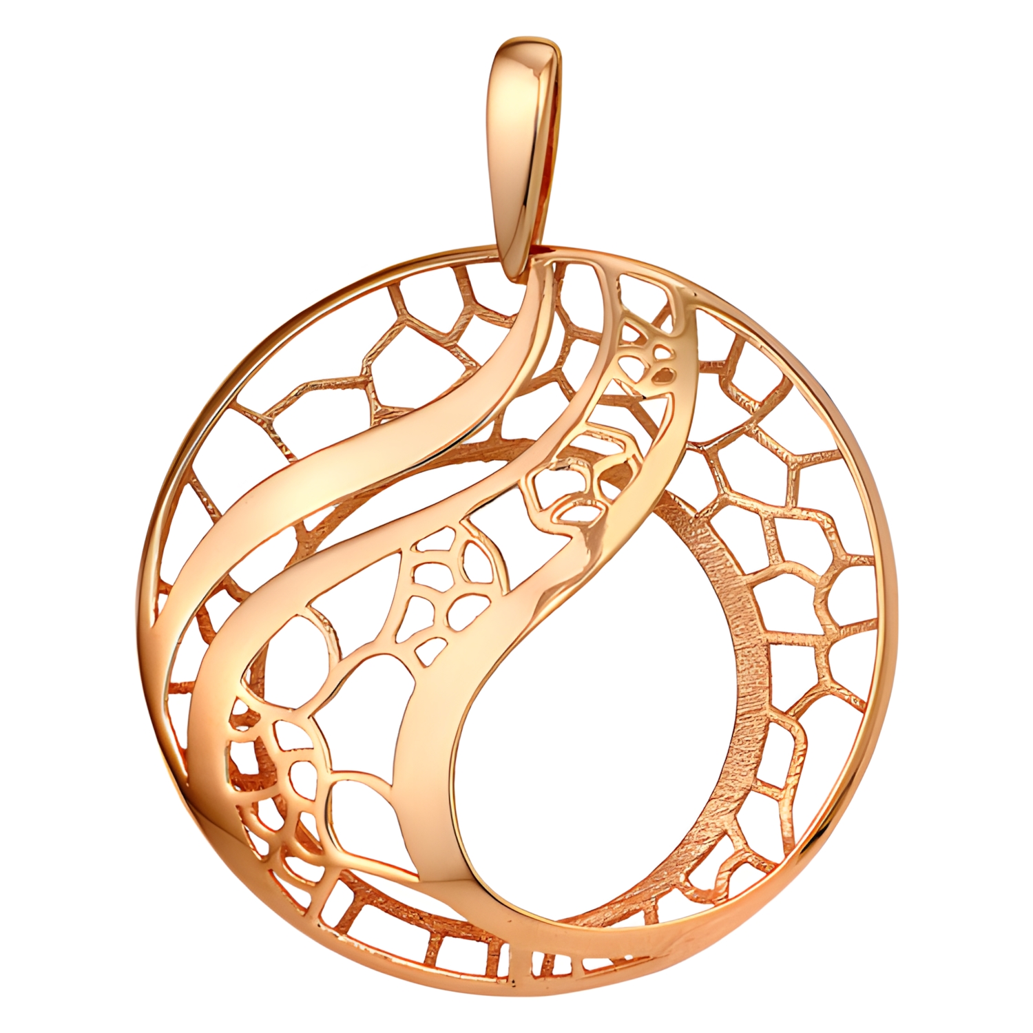 Подвеска из красного золота