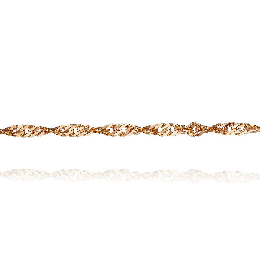 Браслет из красного золота, плетение Сингапур Ювелирное изделие - Браслет из красного золота, плетение Сингапур в магазине Best-Gold 116626